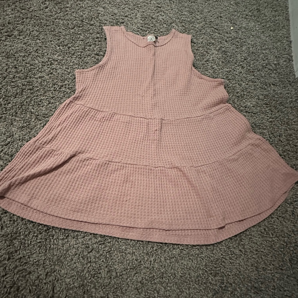 Pink Sleeveless Kids Dress